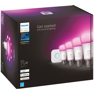 Philips Hue White and Color Ambiance Starter Kit with Hue Bridge
