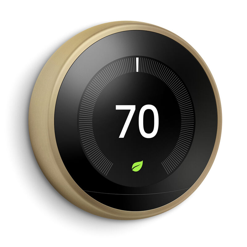 Google Nest Learning Thermostat Stainless Steel Georgia